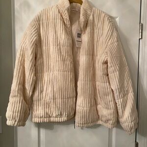 Macy's Cream Puffer Jacket